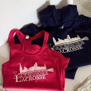 UnderArmour Lakeshore La Crosse two-fer, hoodie and tank